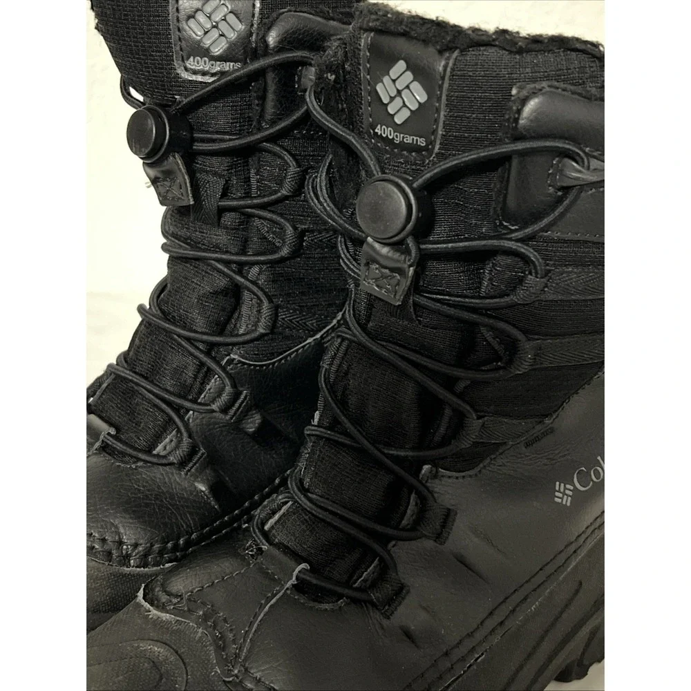 Columbia Big Kids Bugaboot Celsius Waterproof 400g Winter Boots Sz 6 Black Snow